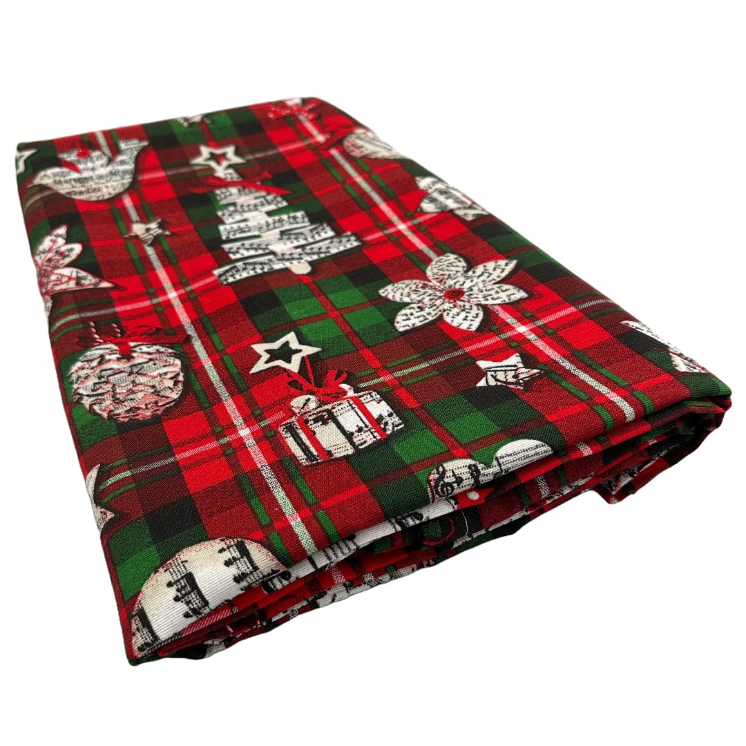 Mood_Company Tartan tafelkleed Kerst Rood Large (140x220cm)