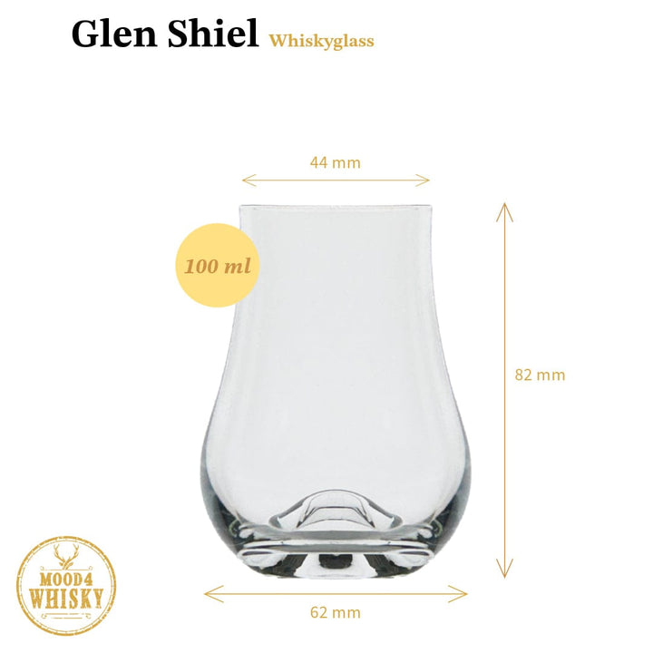 Mood_Company Whiskyglas Glen Shiel ★★★★★ - 100 ml - 5+1 gratis - Groothandelsverpakking - Mood4Whisky