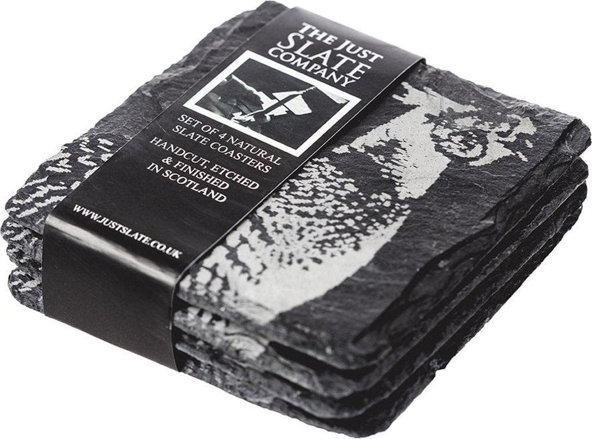 Mood Company - Onderzetters Fazant - Gegraveerd - Leisteen - Just Slate Company Scotland - 5060426287343