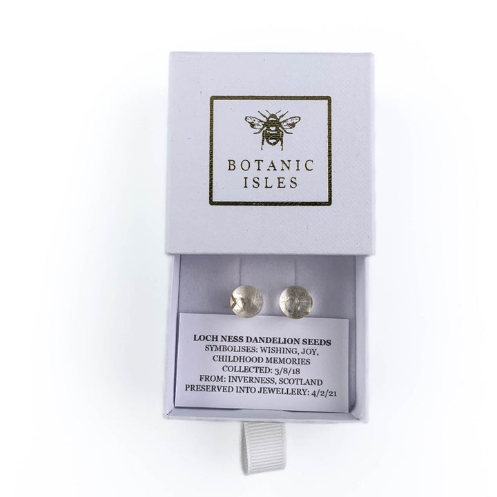 MoodCompanyNL - Oorknopjes Loch Ness Dandelion (Paardebloem) seeds Sterling Silver - 6095637138152