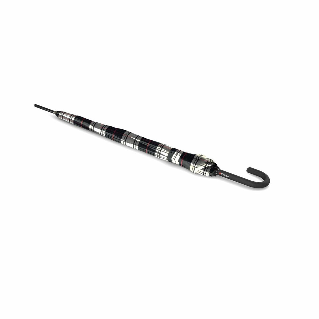 MoodCompanyNL - Paraplu Geruit Zwart Wit - T760 - Dsn 105 cm - Lengte 88 cm - Knirps - 9003034281408