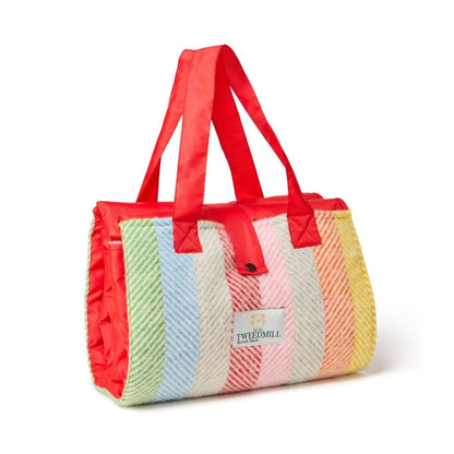 Mood Company - Picknickkleed Rainbow Stripe - Festival - Waterdicht - 137x170cm - Tweedmill - 5060958306482
