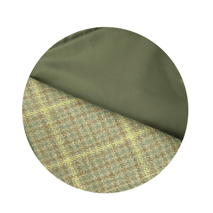 MoodCompanyNL - Picknickkleed Walker Geruit - Bosgroen - Tweed - Waterdicht - 66 × 98cm - Tweedmill - 5060958302651