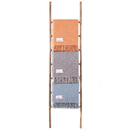 MoodCompanyNL - Plaid Houndstooth Oranje (Pumkin) - 150x183 - Nieuw Wol - Tweedmill UK - 5060674576251