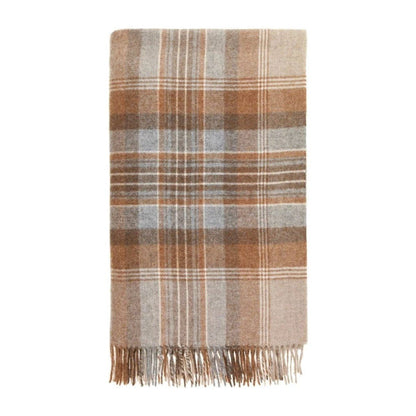 Mood Company - Plaid Kintyre Beige - Shetland Lamswol - 140x185 - Bronte by Moon Scotland - 6151206648658