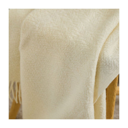 Mood Company - Plaid Moorland Cream – Pure New Wool – 130x200 cm - Tweedmill - 5060958306277