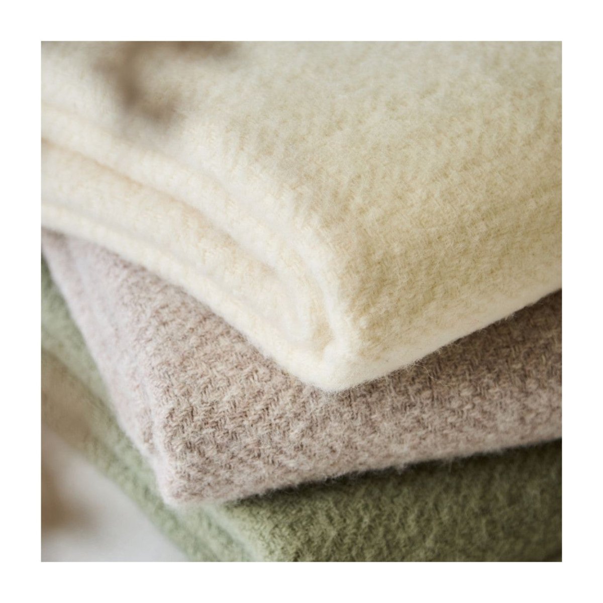 Mood Company - Plaid Moorland Cream – Pure New Wool – 130x200 cm - Tweedmill - 5060958306277