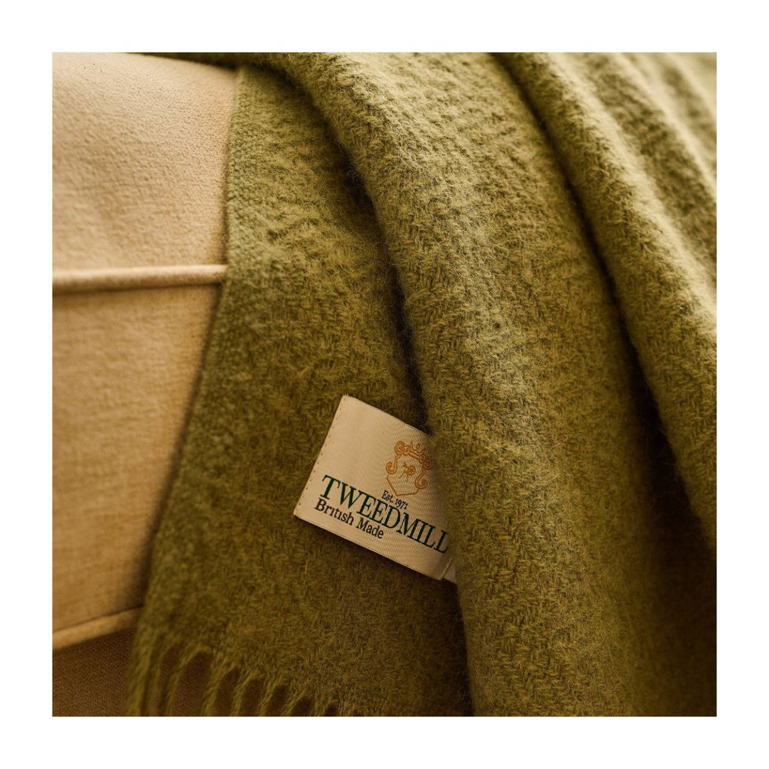 Mood Company - Plaid Moorland Sage – Pure New Wool – 130x200 cm - Tweedmill - 5060958306260