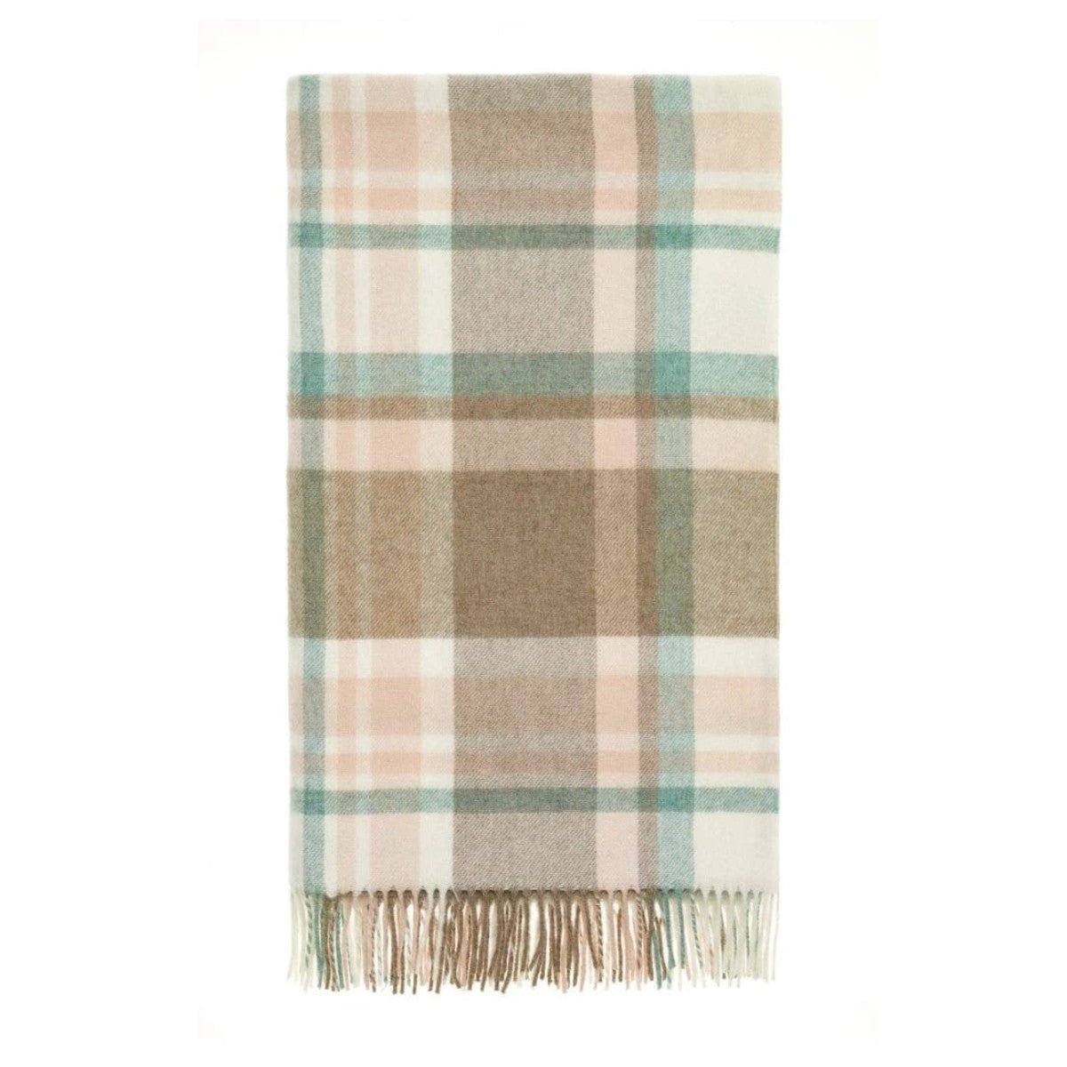Mood Company - Plaid Portree Beige Roze - Merino lamswol - 140x185 - Bronte by Moon Scotland - 6151206573554