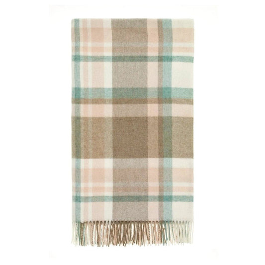 Mood Company - Plaid Portree Beige Roze - Merino lamswol - 140x185 - Bronte by Moon Scotland - 6151206573554