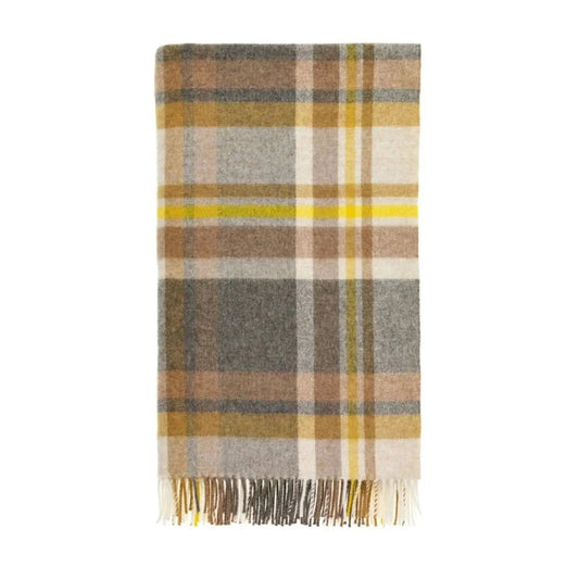 Mood Company - Plaid Portree Goud - Merino lamswol - 140x185 - Bronte by Moon Scotland - 6151206527564