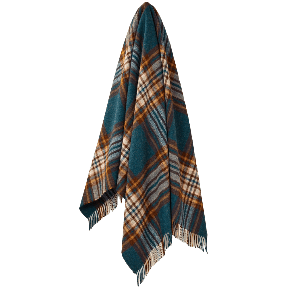 Mood Company - Plaid St. Ives Groen - Shetland Lamswol - 140x185 - Bronte by Moon Scotland - 6151206956906