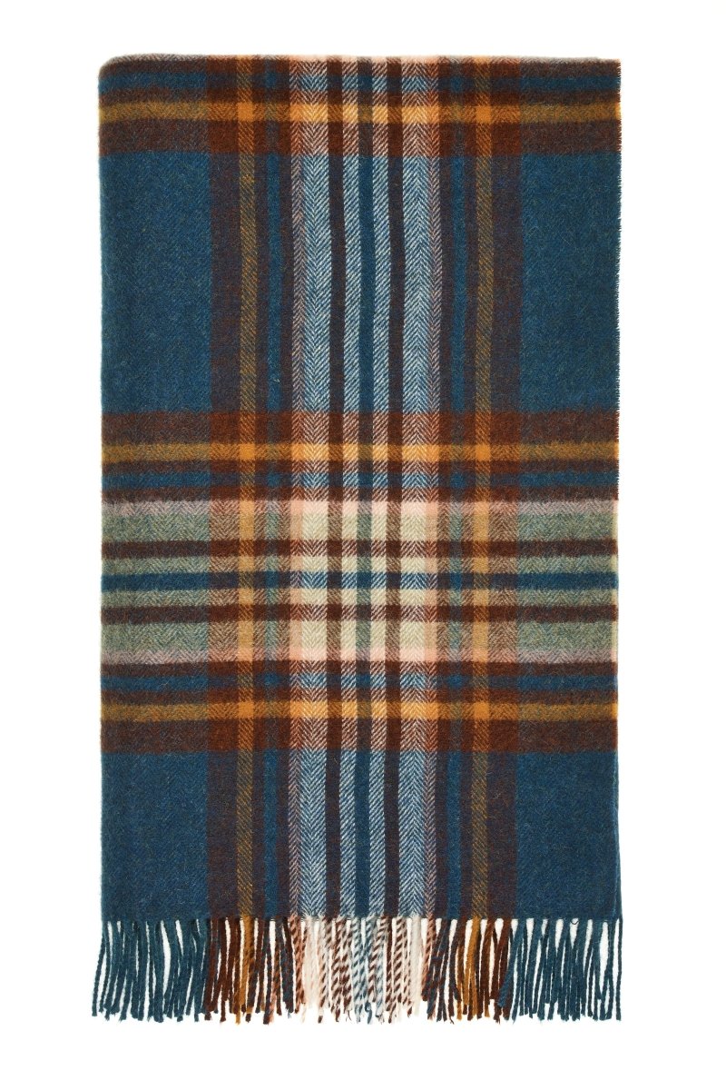 Mood Company - Plaid St. Ives Groen - Shetland Lamswol - 140x185 - Bronte by Moon Scotland - 6151206956906