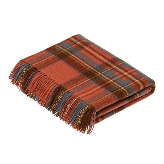 Plaid Tartan Antique Royal Stewart - Merino Lamswol - 140x185 - Bronte by Moon Scotland by MoodCompanyNL