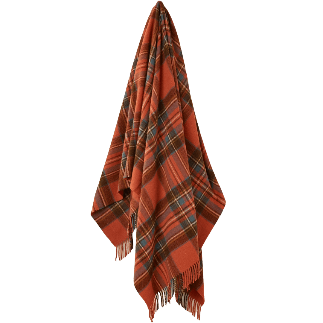 Plaid Tartan Antique Royal Stewart - Merino Lamswol - 140x185 - Bronte by Moon Scotland by MoodCompanyNL