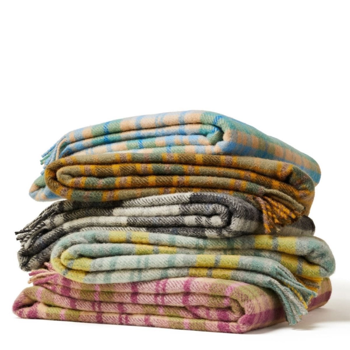 MoodCompanyNL - Plaid Tartan Cottage Blauw 150x183 - Nieuw Wol - Tweedmill UK - 5060958301531