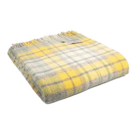 MoodCompanyNL - Plaid Tartan Cottage Geel - 150x183 - Nieuw Wol - Tweedmill UK - 5060674571997