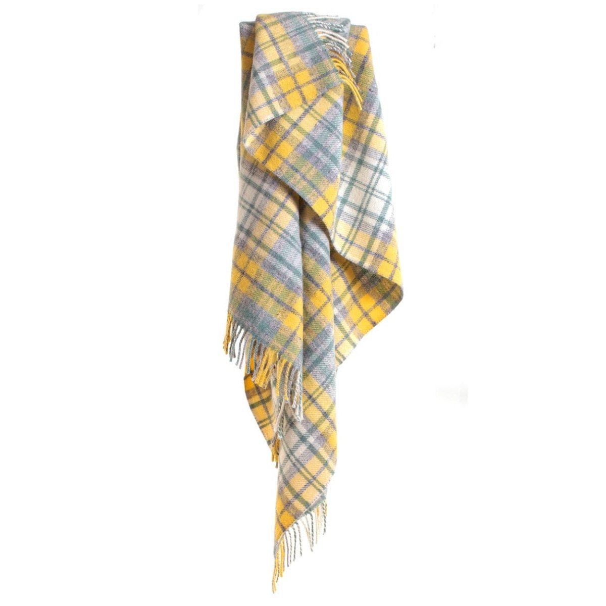 MoodCompanyNL - Plaid Tartan Cottage Geel - 150x183 - Nieuw Wol - Tweedmill UK - 5060674571997