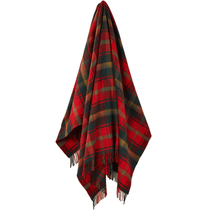 Plaid Tartan Dark Maple - Merino Lamswol - 140x185 - Bronte by Moon Scotland by MoodCompanyNL