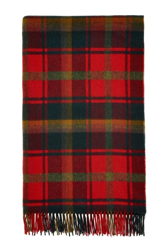 Plaid Tartan Dark Maple - Merino Lamswol - 140x185 - Bronte by Moon Scotland by MoodCompanyNL