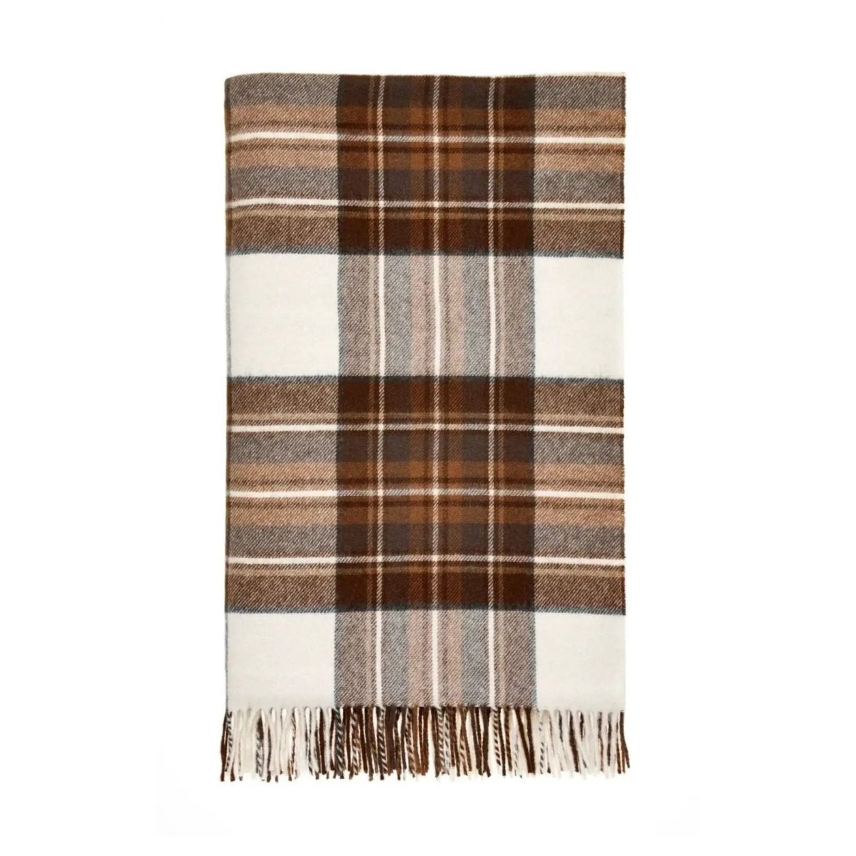Mood Company - Plaid Tartan Natural Dress Stewart - Merino Lamswol - 140x185 - Bronte by Moon Scotland - 6095635727792