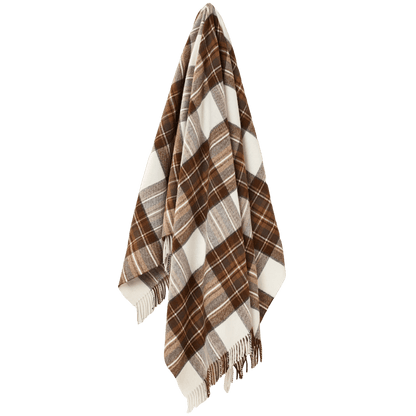 MoodCompanyNL - Plaid Tartan Natural Dress Stewart - Merino Lamswol - 140x185 - Bronte by Moon Scotland - 6095635727792