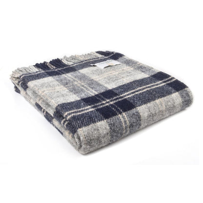 MoodCompanyNL - Plaid Tartan Navy Bannockbane - 150x183 - Nieuw Wol - Tweedmill UK - 5060674572031