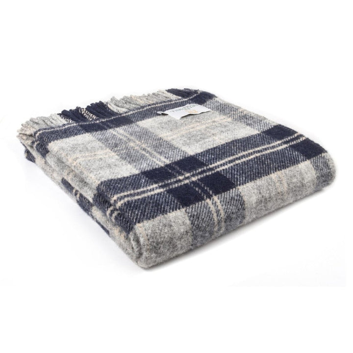 MoodCompanyNL - Plaid Tartan Navy Bannockbane - 150x183 - Nieuw Wol - Tweedmill UK - 5060674572031