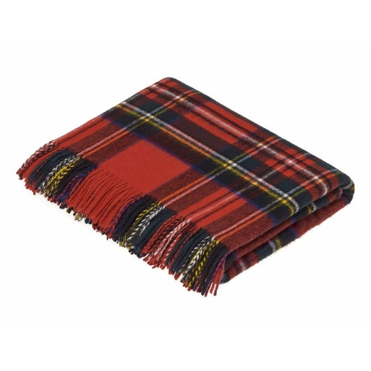 Plaid Tartan Royal Stewart - Merino Lamswol - 140x185 - Bronte by Moon Scotland by MoodCompanyNL