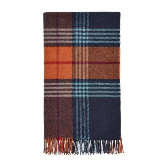 Mood Company - Plaid Tenby Blauw - Shetland Lamswol - 140x185 - Bronte by Moon Scotland - 6151206953943