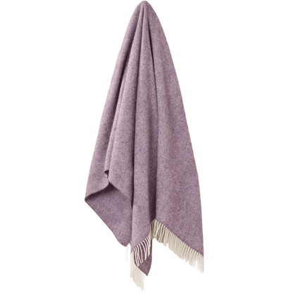 Mood Company - Plaid Visgraat Paars Lavendel - Shetland Lamswol - 140x185 - Bronte by Moon Scotland - 5057900121538
