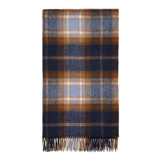 Mood Company - Plaid Winterton Merino Blauw - Merino Lamswol - 140x185 - Bronte by Moon Scotland - 6095646713715