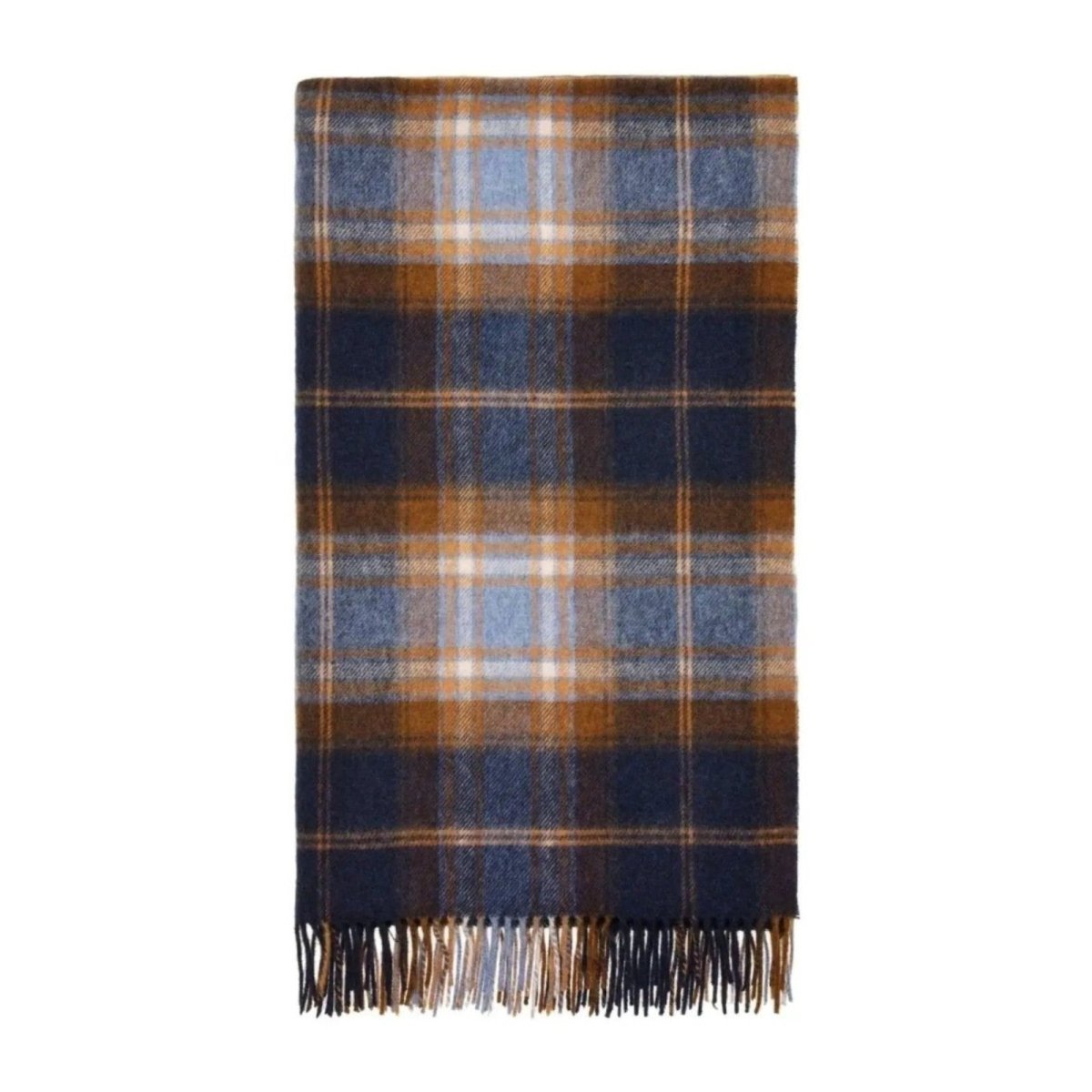 Mood Company - Plaid Winterton Merino Blauw - Merino Lamswol - 140x185 - Bronte by Moon Scotland - 6095646713715