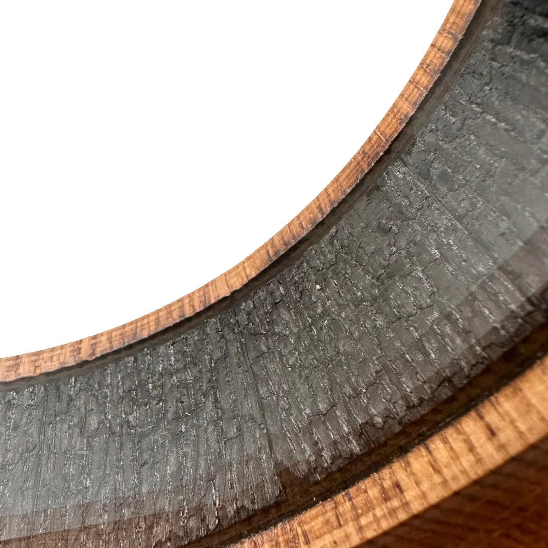 MoodCompanyNL - Porthole Decanter 500 ml – Luxe whiskykaraf van geblakerd Amerikaans eiken & glas - 6151217437470