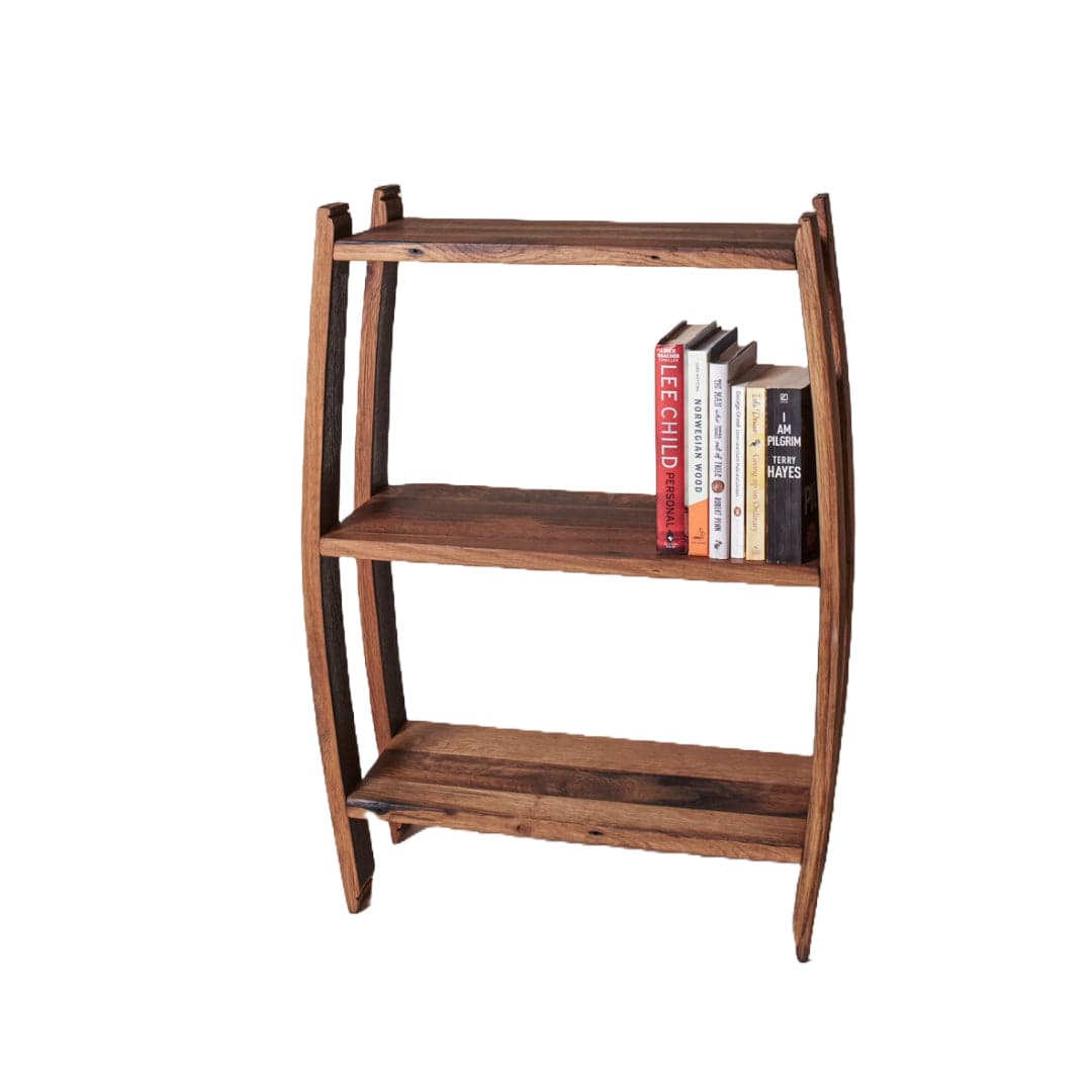 Mood Company - PRE ORDER Boekenkast Medium – Oude Whiskyvaten– Darach Scotland - 