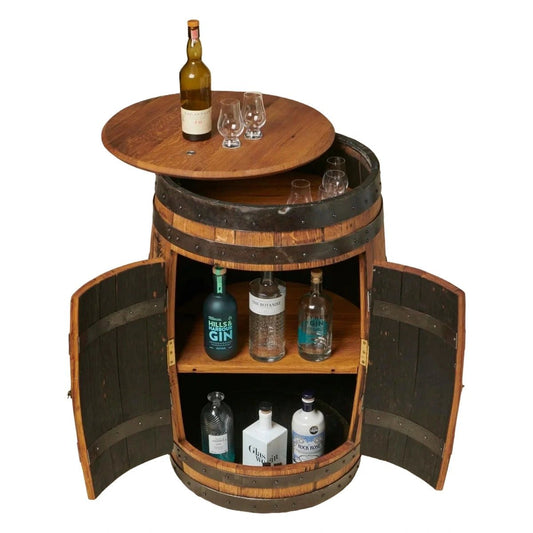 Mood Company - PRE ORDER Whisky Bar met deuren – Oude Whiskyvaten– Darach Scotland - 