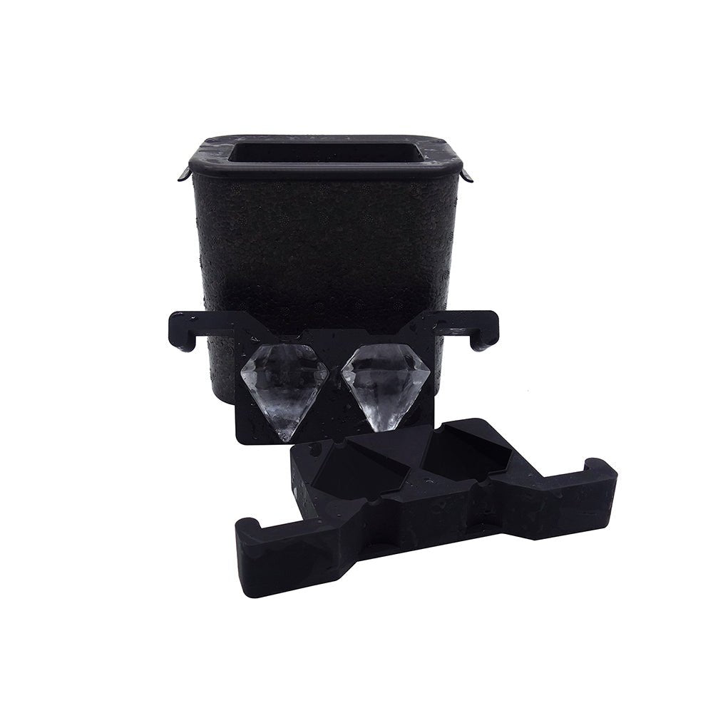 Mood Company - Professionele Crystal Clear Diamant IJsvorm - 2 IJsblokjes 5,5x5,5 cm - Mood4Whisky - 6151221564568