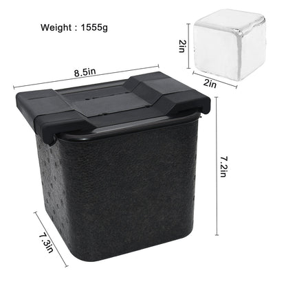 Mood Company - Professionele Crystal Clear IJsblokjesvorm - 4 IJsblokjes 4,5x4,5 cm - Mood4Whisky - 6151222171130