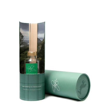 MoodCompanyNL - Reed Diffuser Mirte en Munt (Bog Myrtle & Fresh Mint) - 12 weken - Isle of Skye Candle - 5060346381404