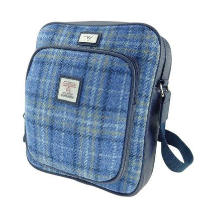 Reistas Tay Lichtblauw - Compact - 27x23x9 - Harris Tweed - Glen Appin of Scotland by MoodCompanyNL