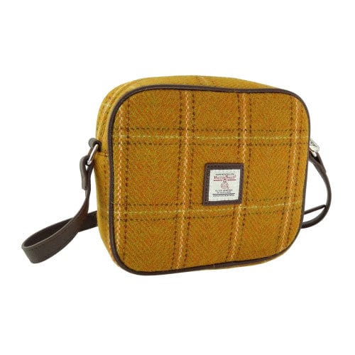 MoodCompanyNL - Schoudertas Almond Mosterdgeel (English Mustard) - 19x21x7 - Harris Tweed - Glen Appin of Scotland - 5060959023081