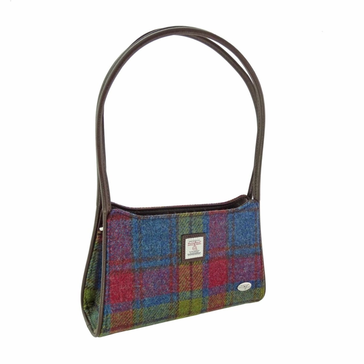 Mood Company - Schoudertas Fiddich Multi Colour Tartan - Small - Ritssluiting - Harris Tweed - Glen Appin of Scotland - 5060959024187