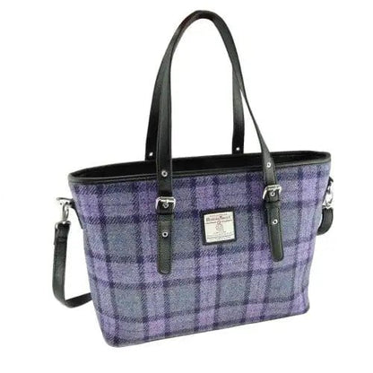 MoodCompanyNL - Schoudertas Spey Tote bag Paars - Groot - Ritssluiting - Harris Tweed - Glen Appin of Scotland - 5060631373343