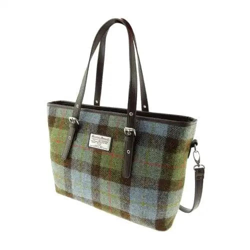 Schoudertas Spey Tote bag Tartan MacLeod - Groot - Ritssluiting - Harris Tweed - Glen Appin of Scotland by MoodCompanyNL
