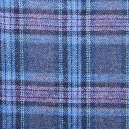 Mood Company - Schoudertas Thurso Stewart Blauw en Paars Tartan - 23x24x9 - Harris Tweed - Glen Appin of Scotland - 5061035011879