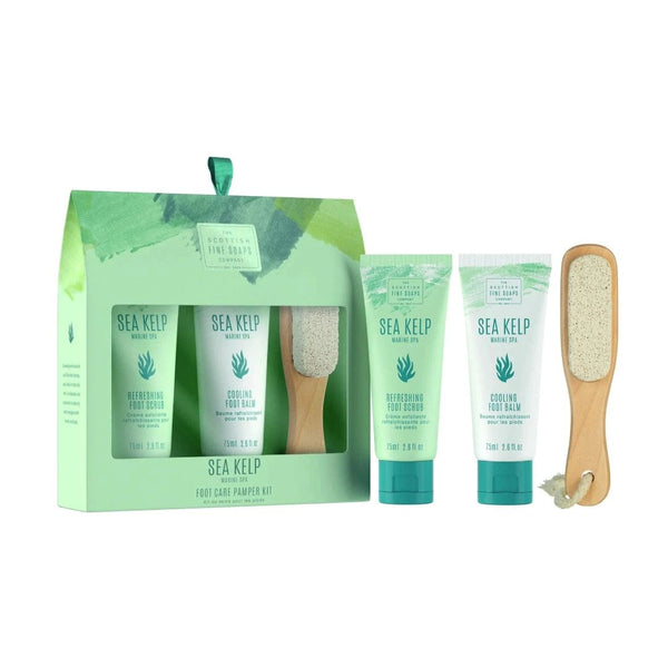 Sea Kelp Foot Care Kit 2x75ml Tubes, 1x houten puimsteen by MoodCompanyNL