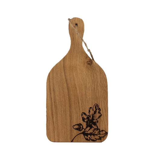 Mood Company - Serveerplank Peddel Herfsteikels Small - 30x15 - Eikenhout - Scottish Made - 5061097540621