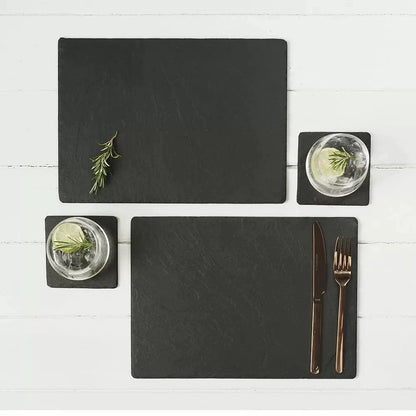 Set van 2 unieke leistenen placemats by MoodCompanyNL