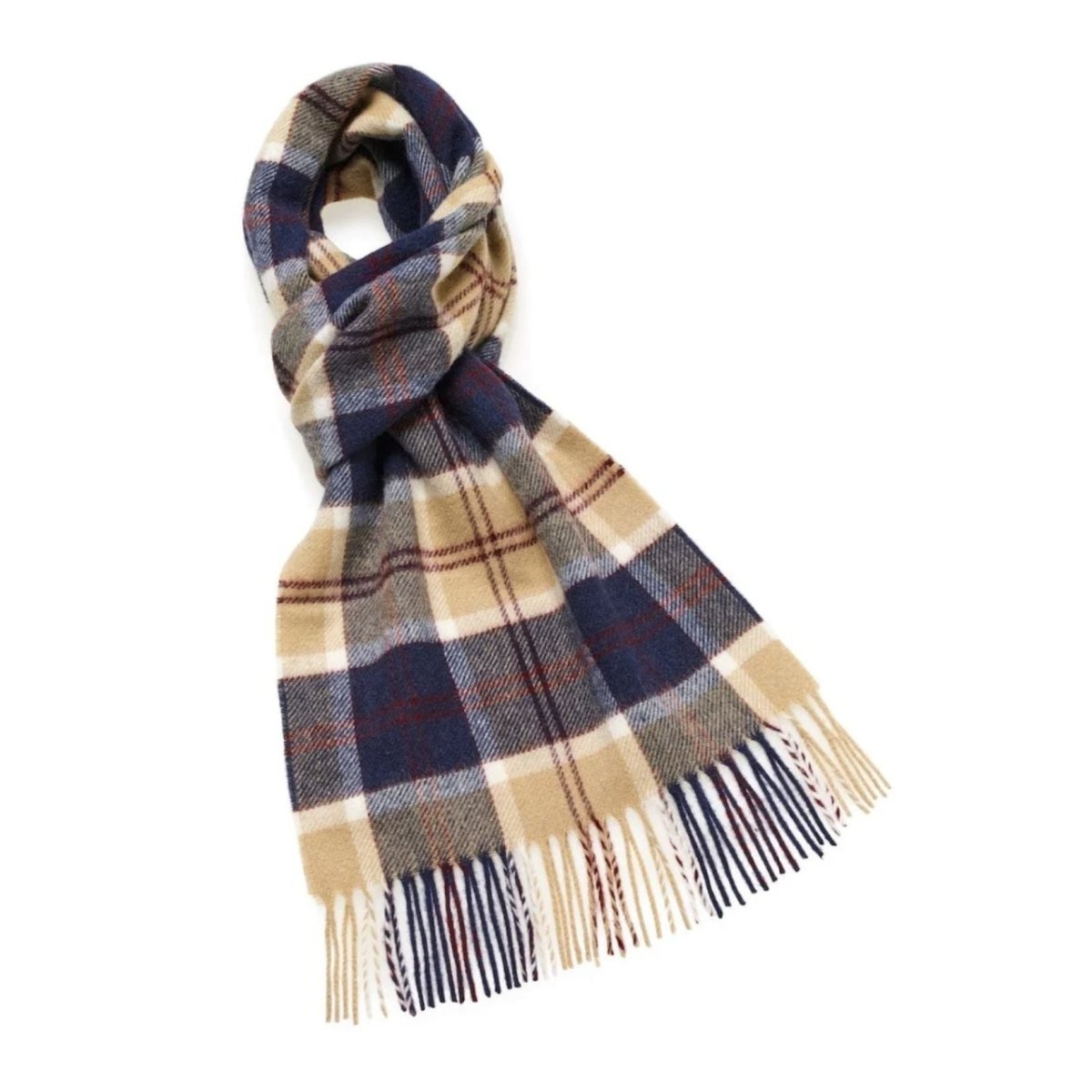 Mood Company - Sjaal Tartan Bannockbane Navy - Meriono Lamswol - 25 x 190 - Bronte by Moon Scotland - 6095641985919