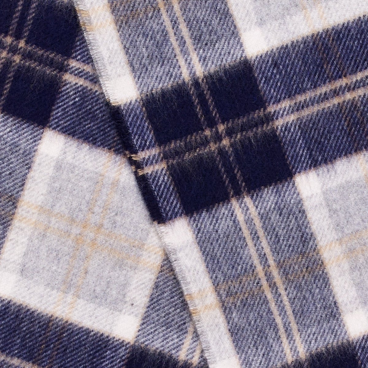 Mood Company - Sjaal Tartan Bannockbane Silver - Merino Lamswol - 25 x 190 - Bronte by Moon - 6095653540564